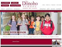 Tablet Screenshot of donohoschool.com